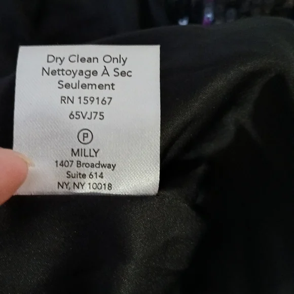 NWT MILLY Confetti Sequin Fitted Blazer in Black Multi - Picture 12 of 16